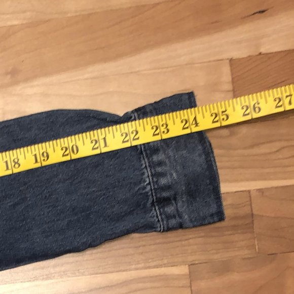 RVCA Denim Snap Button Faded Distressed Workwear Shirt XS - Picture 11 of 13